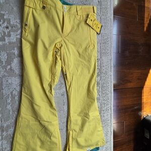 Roxy Yellow Women's Casual Snow Pants